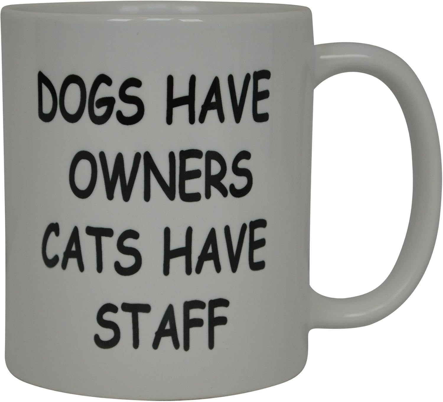 Flаѕh Dеаlѕ - 70% оƒƒ Funny Cat Coffee Mug Best Dog's Have Owners Cat's Have Staff Novelty Cup Great Gift Idea For Cat Kitten Owners Buу 1 gеt 1 🔥 Funny Cat Coffee Mug Best Dog's Have Owners Cat's Have Staff Novelty Cup Great Gift Idea For Cat Kitten Owners
