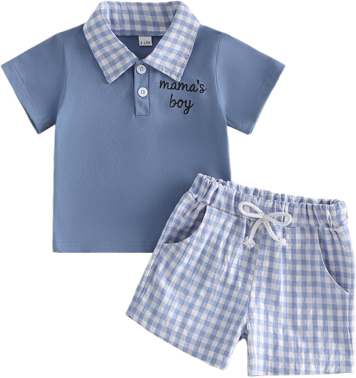 Fernvia Toddler Baby Boy Clothes Short Sleeve Embroidery Letters Shirt with Camouflage Shorts Infant 2Pcs Set Summer Outfits