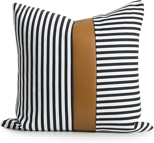 Miniatura 10 de Hofdeco Funda de almohada lumbar decorativa con estampado de tela de barro africano, patrón Bogolan, funda de cojín de tela pesada, 20 x 12 pulgadas