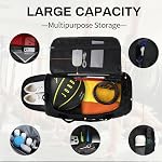 Sac à bandoulière de voyage grande capacité 40L Sac de gym pour hommes Femmes Waterproof Weekend Sac à bagages avec compartiment de chaussures pour Gym Travel Sports,Noir