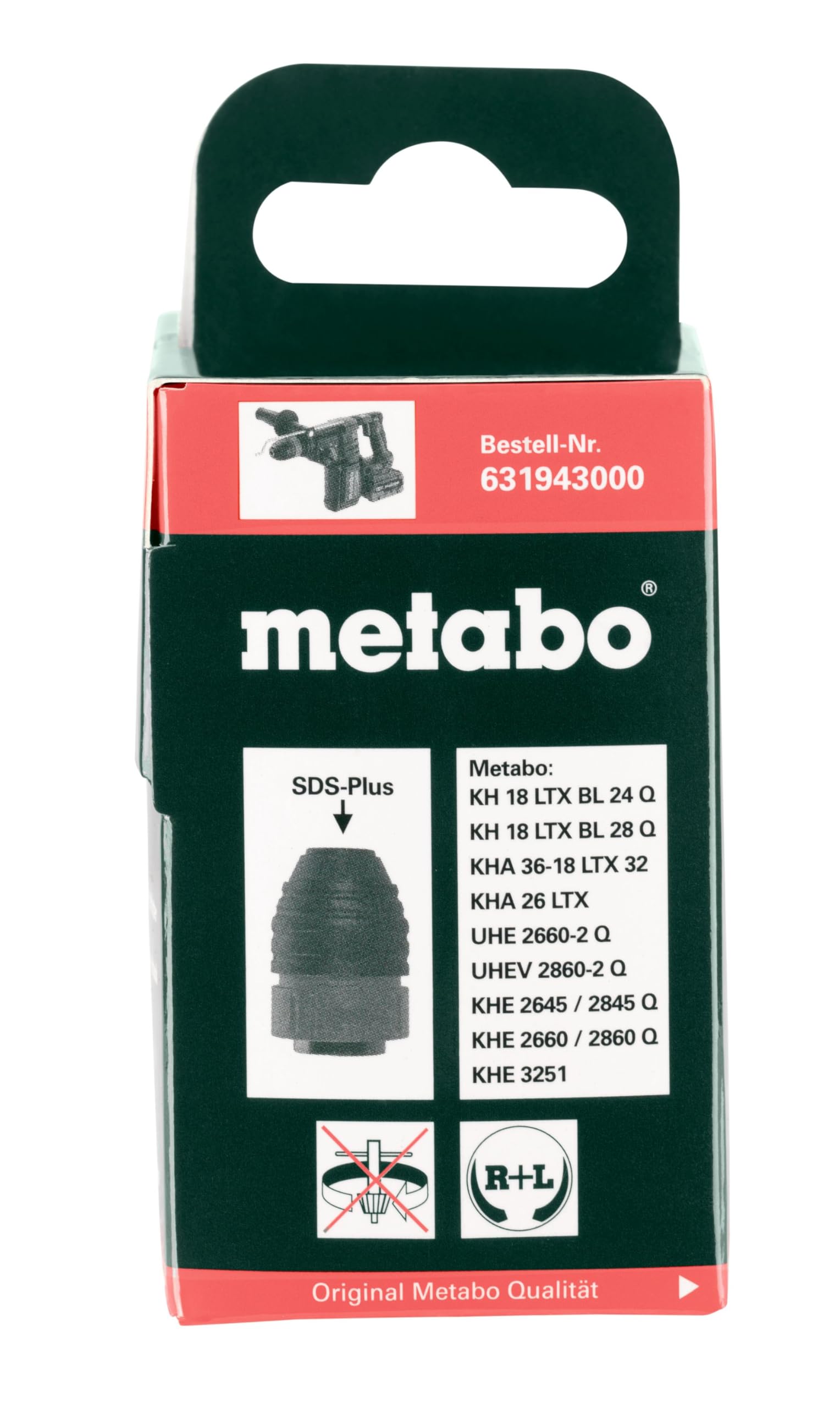 Metabo Sds-Plus-Hammer Mandrino Khe 3251