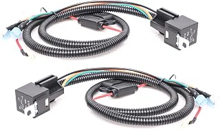 High & Low Beam Headlight Relay Kit for 1988-1998 GM Full-Size Trucks & SUVs Tahoe Suburbans-Keep Low Beams On with High Beams for Brighter Night Driving, 2-Pack