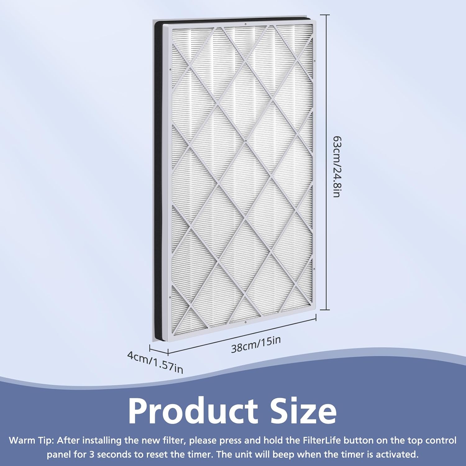 HE601 H13 True HEPA Replacement Filt-er Compatible with Shark Air Purifi-er 6 (HE601 & HE602), #HE6FKPET, True HEPA for Shark HE601 Air Purifi-er Filt-er Replacement, 1 Pack - Image 8