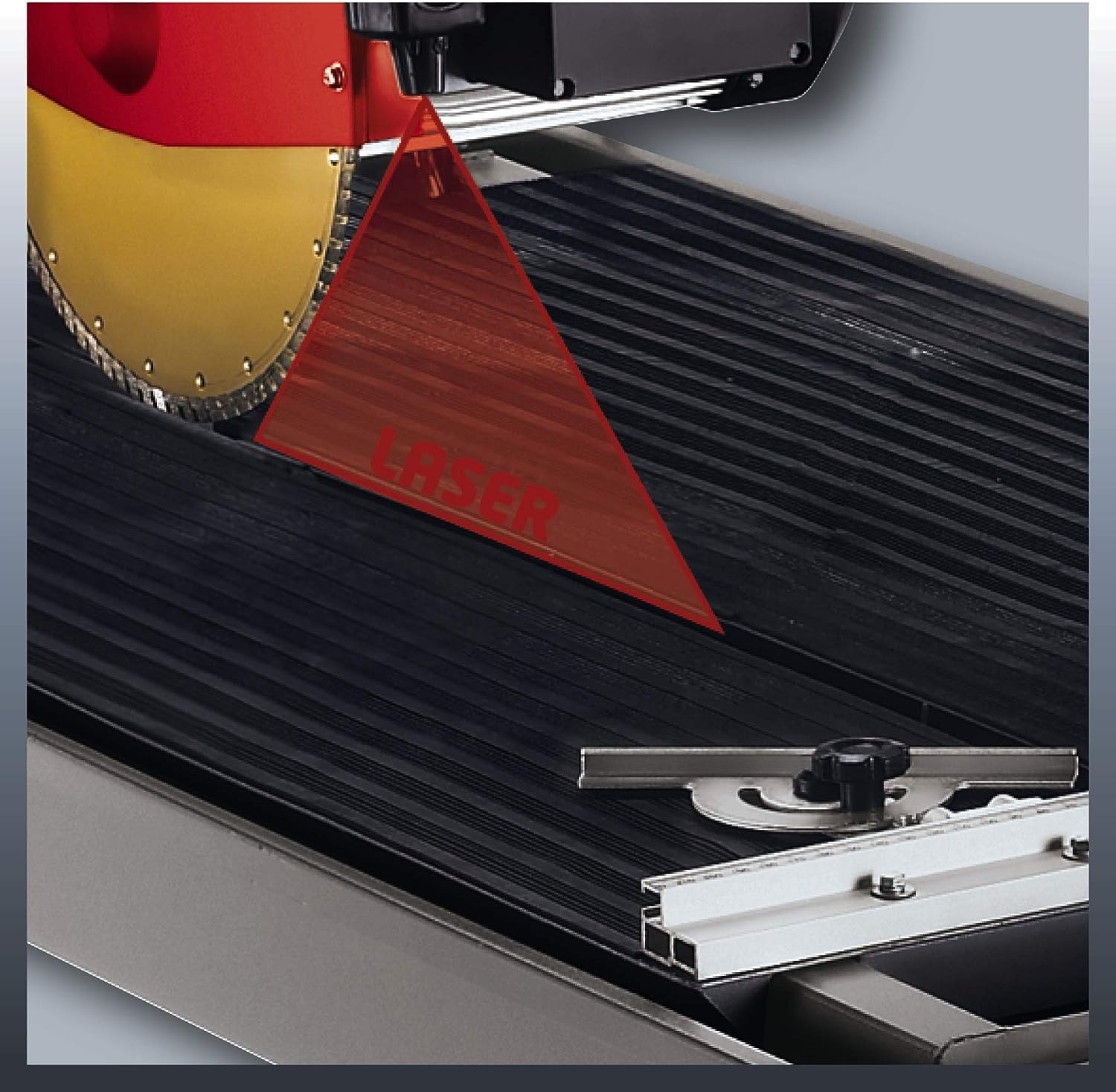 Einhell Tronçonneuse à matériaux laser TE-SC 920 L(2200 W, Longueur de coupe 920 mm, Interrupteur de sécurité, Butée d'angle réglable,Pieds stables)
