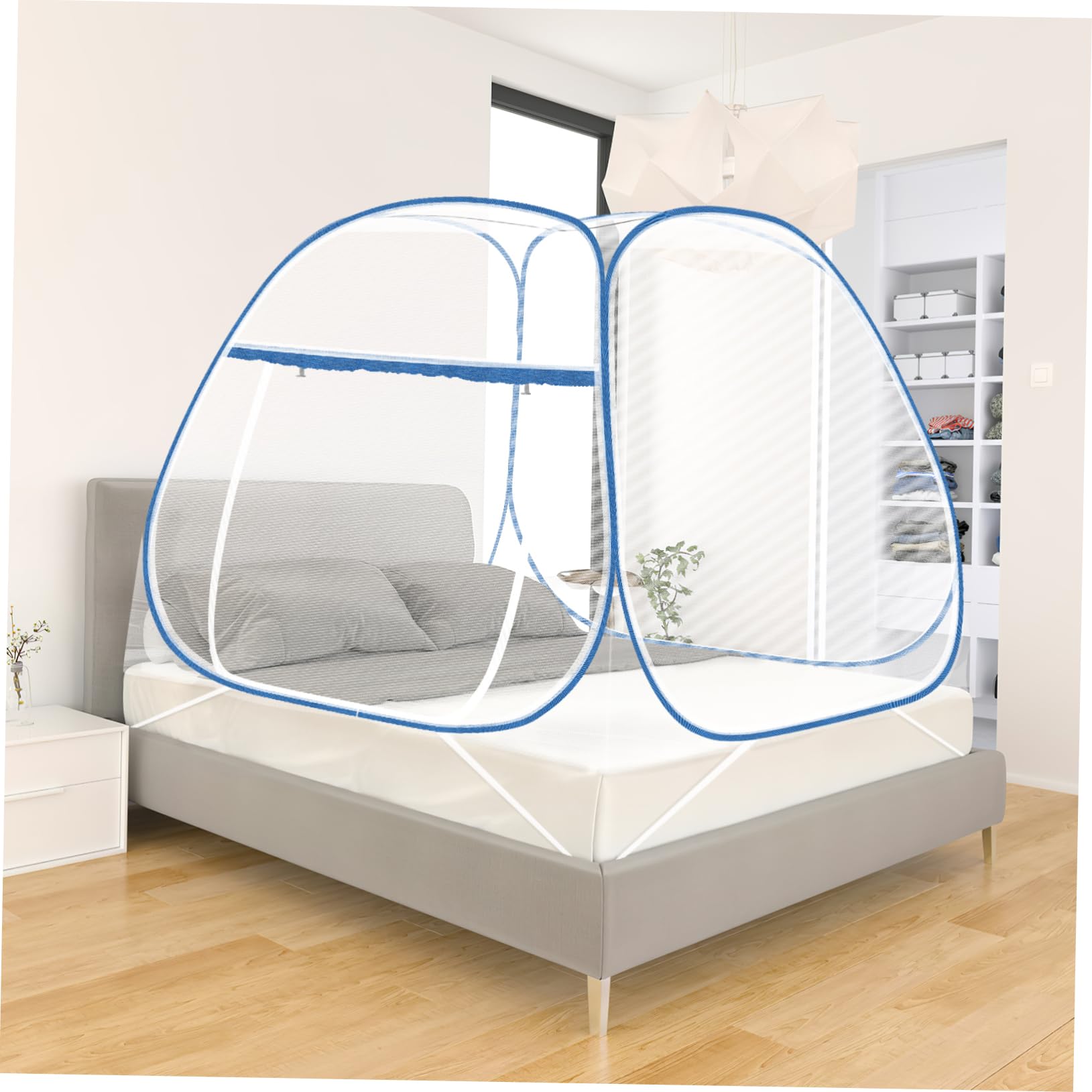 Moustiquaire pour lit avec fermeture éclair Cabilock filet protection pliable