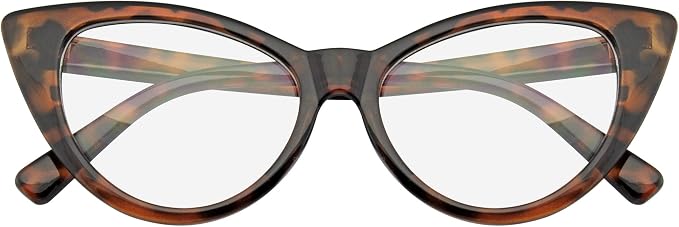 Super Cat Eye Occhiali Moda Vintage Mod Clear Lenti Occhiali (Sopracciglia)  : Amazon.it: Abbigliamento