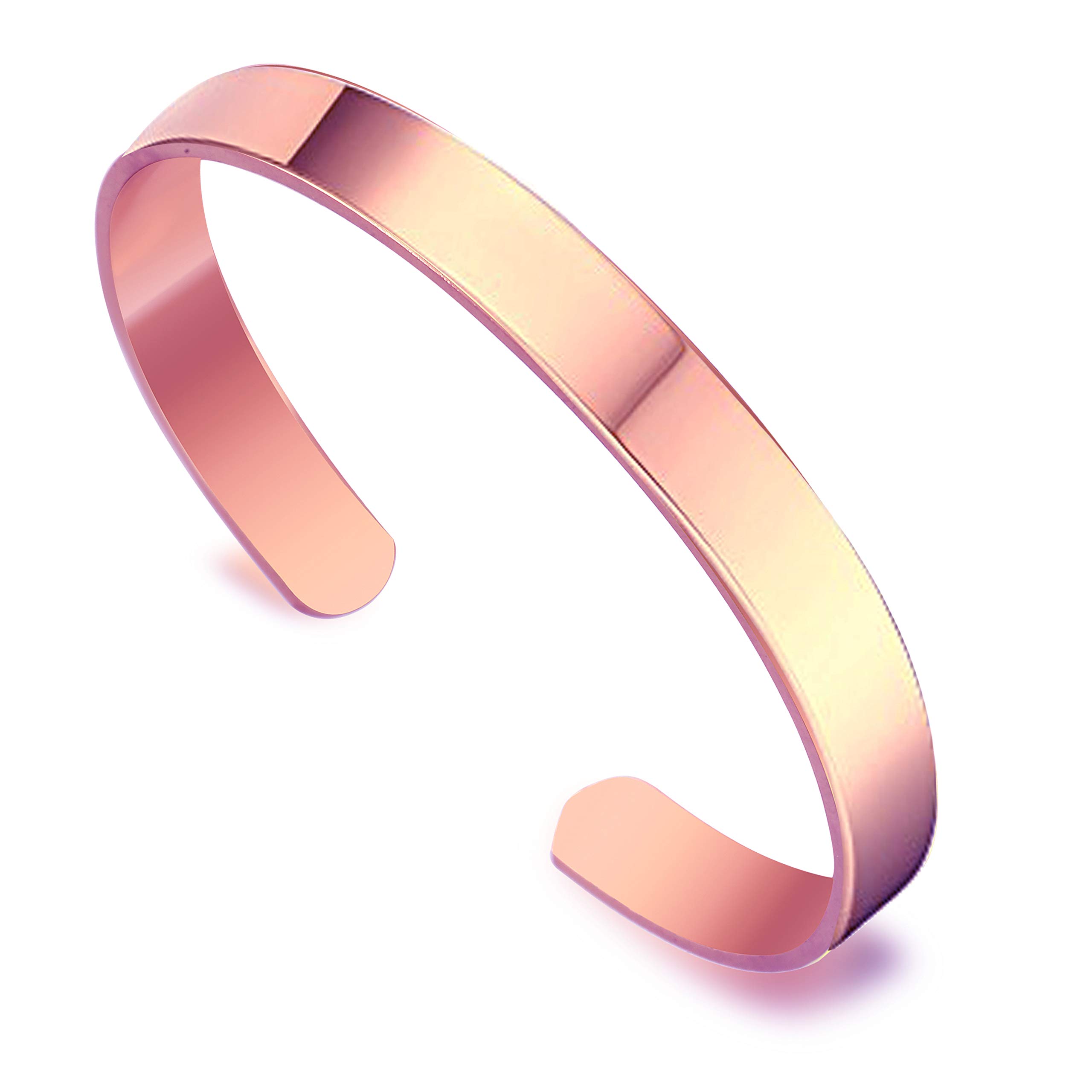 MEENAZ Valentine Gifts Plain Adjustable Free Size Pure Stainless Steel, Copper, Brass & Alloy Stylish Rose Gold Cuff Kada Bracelets for Men & Boys KADA M104 (Yellow) (B08W8W35H4) Amazon Price History, Amazon Price Tracker