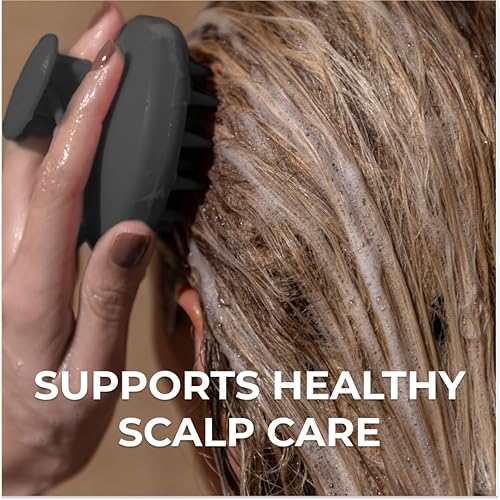 Miniatura 3 de DS Labs - Cepillo revitalizante para el cuero cabelludo, champú masajeador de silicona para un cuero cabelludo más limpio, fresco y con sensación,