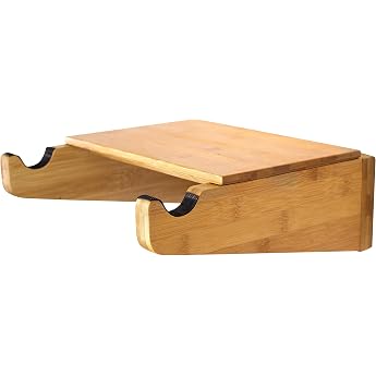 COR Surf Bicycle Mount - Supports up to 18 kg Bamboo Wooden Bicycle Mount with Shelf Horizontal or Vertical Bicycle Storage Bicycle Storage in the Garage with Mounting Accessories