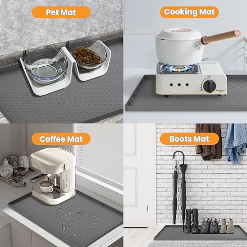 Miniatura 6 de Organizador de cocina y almacenamiento, tapete para debajo del fregadero, organizador para debajo del fregadero, forro de estante de baño, 28 x 19