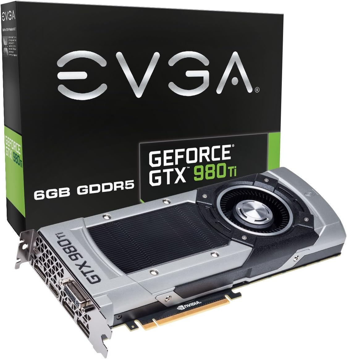 EVGA GeForce GTX 980 Ti 6GB GAMING, Silent Cooling Graphics Card 06G-P4-4990-KR
