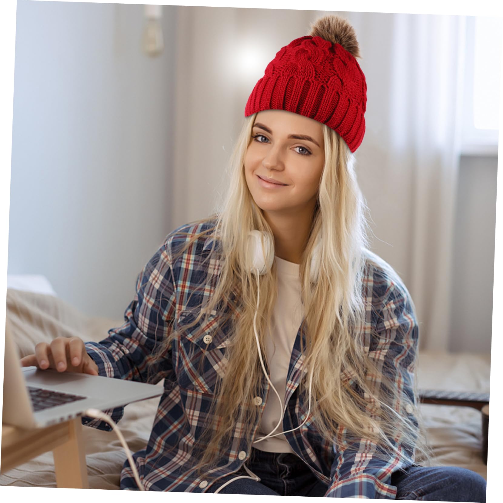 2 Pièces Bonnet De Laine Femmes Chapeaux Et Casquettes Chapeau Pour Femmes Chapeaux Pour Femmes Hiver Tricot Chapeau Tricot Chapeaux Pour Femmes Hiver Tricoté Chapeau Chaud Femme