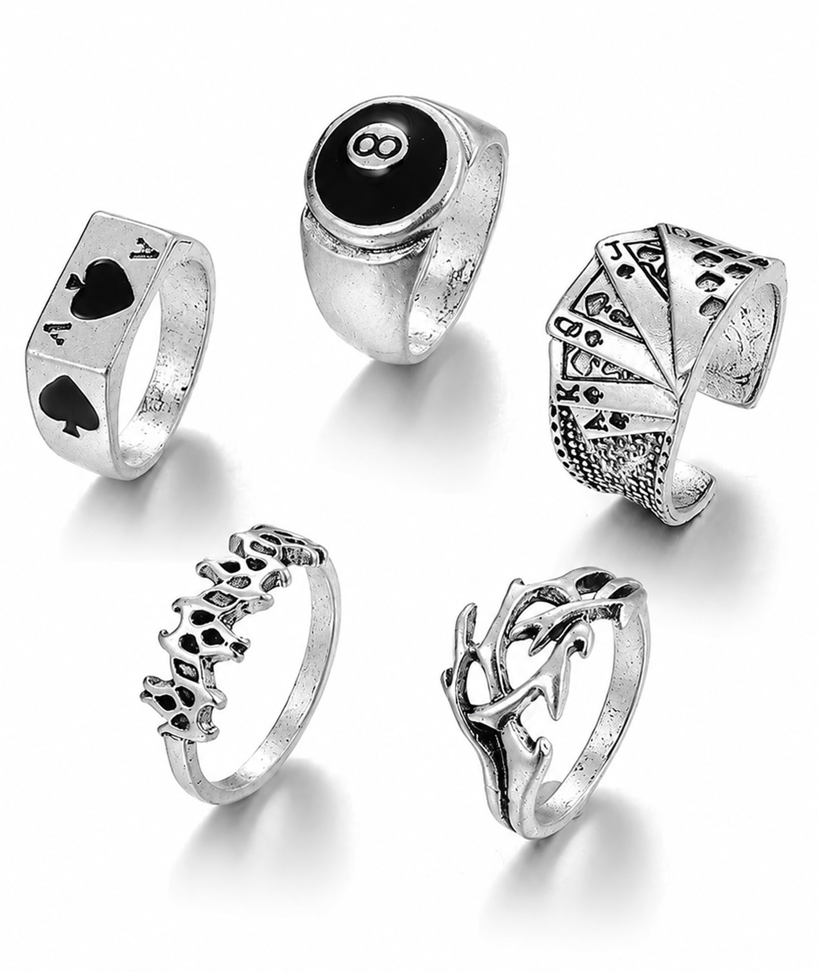 figurine 5PCS Gothic Rings Set,Gothic Jewellery.Daily Gothic fashion and music events-picture-16