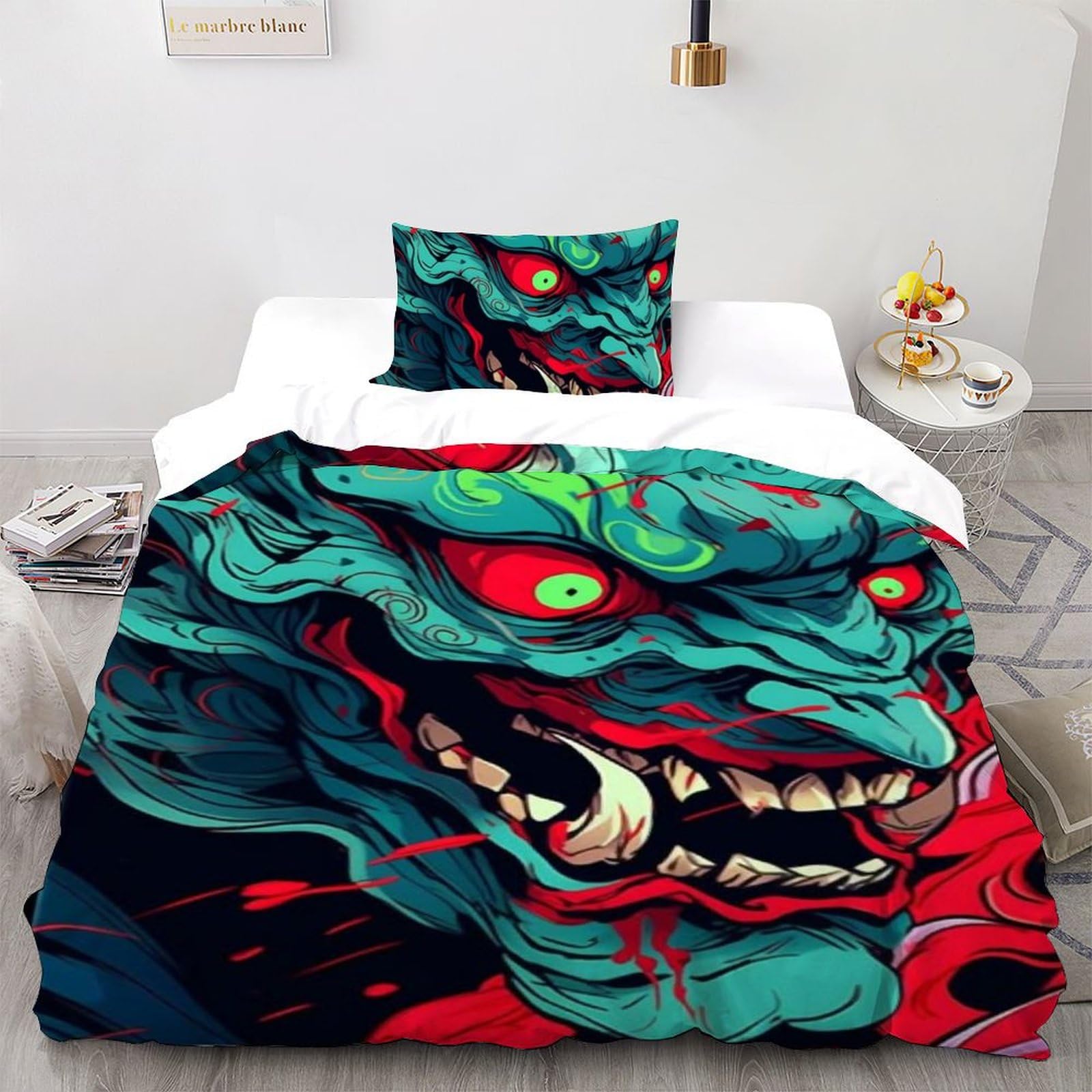 Housse de couette lit enfant avec fermeture éclair pour un lit facile