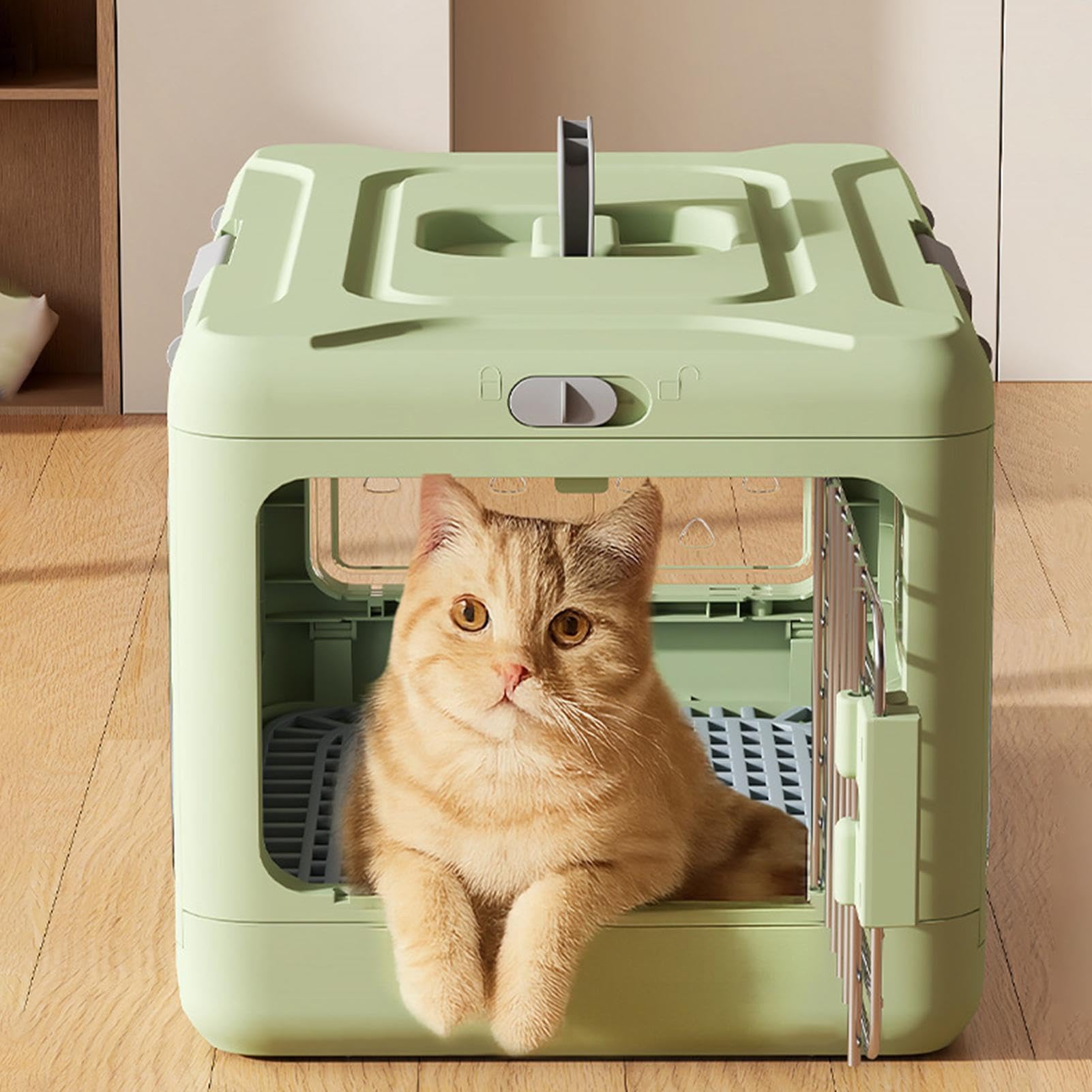 Transportín Viajero Canino Rígido Portátil Plegable | Transportín Rígido Para Gatos Para Salidas Camping Senderismo Ciclismo Viajes Carretera Aventuras Con Cachorros Pequeño