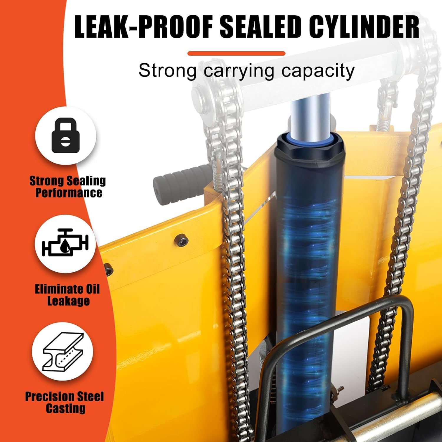 Legines Foldable Hydraulic Material Carrier Manual Lift Stacker Forklift Pallet Stakcer 450 lbs Capacity 36" Lift Height with Adjustable Forks and Fixed Legs, Pallet Truck Dolly