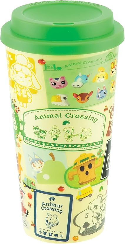 Paladone Animal Crossing Travel Mug Officially Licensed Merchandise Plastic Amazon Co Uk Home Kitchen