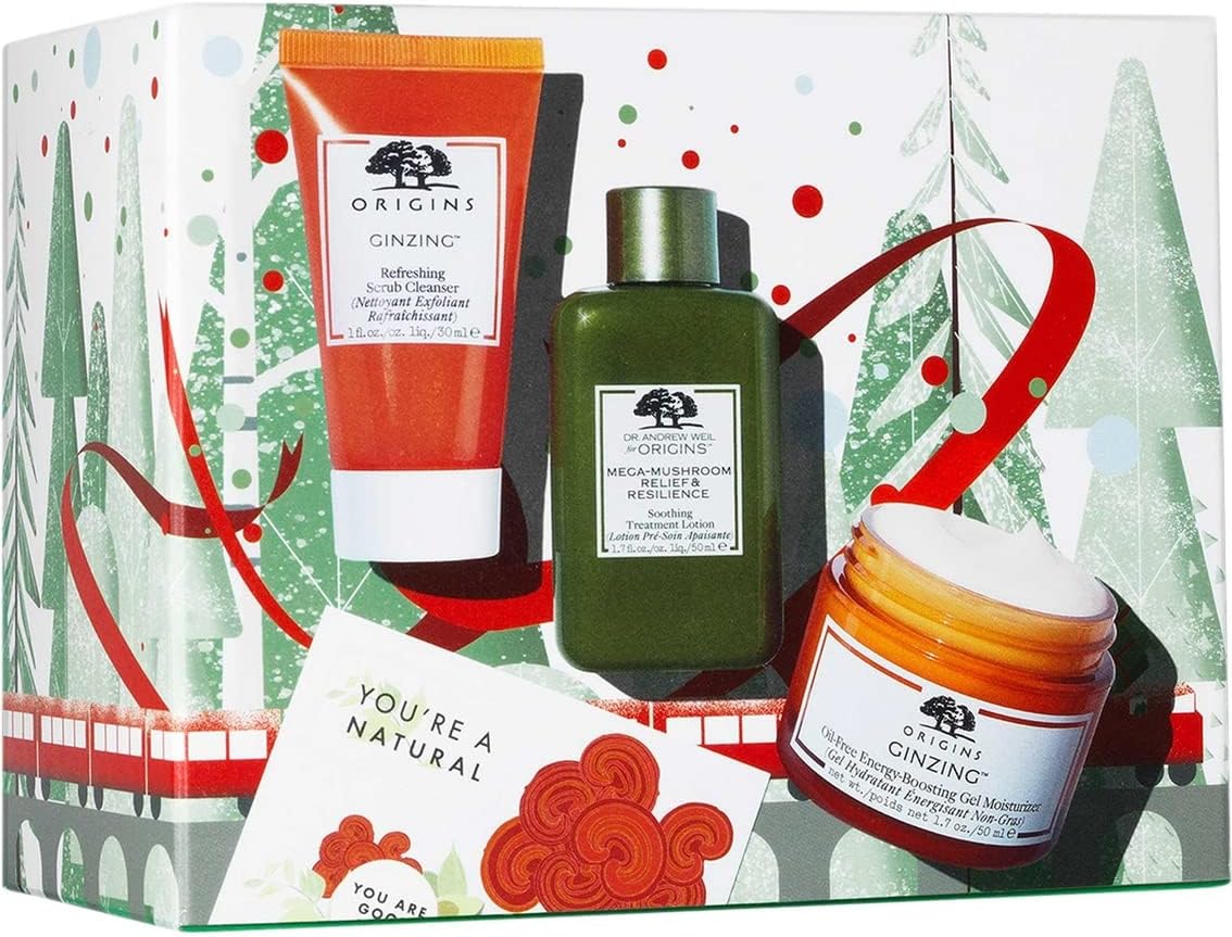 Origins GinZing & Mega Mushroom Hydrating Glow Kit: Face Skin Care Set - Unisex - Sensitive Skin