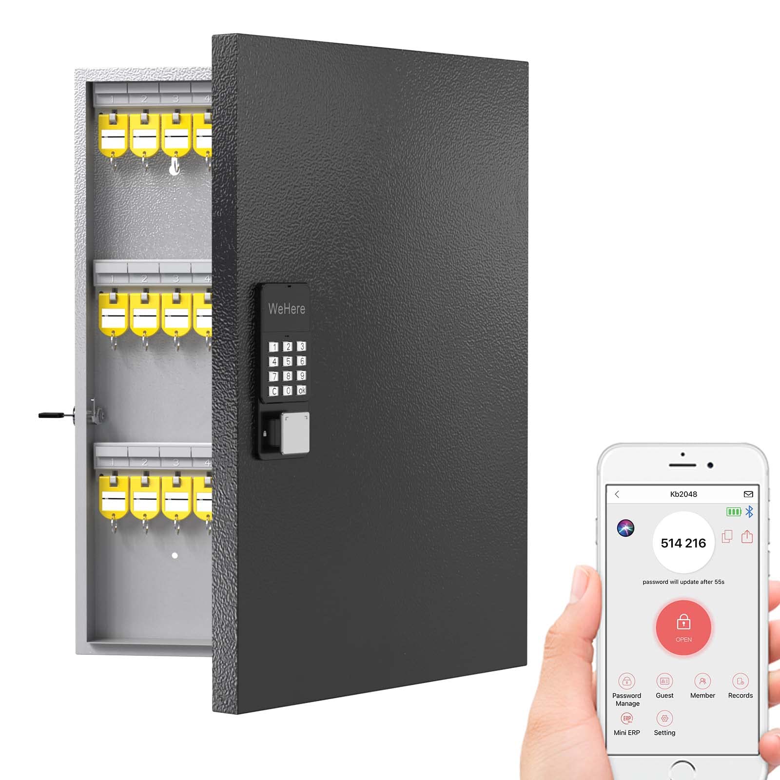 Wi-Fi Door Sensor WeHere Wi-Fi Bridge & Door Sensor - Smart Lockbox ...