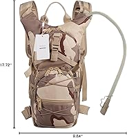Vista 7 de Hydration Backpack with 3L Water Bladder for Hiking and Climbing