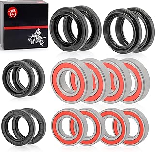 Front Rear Wheel Bearing Seals Kits 2005-2013 for Yamaha Rhino 450 660 700 YXR450 YXR660 YXR700