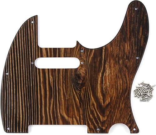 Miniatura 9 de FLEOR Juego de 8 agujeros TL para rascar con tornillos de golpeador, repuesto estándar USA/MX estilo TL, 4 capas, perla negra