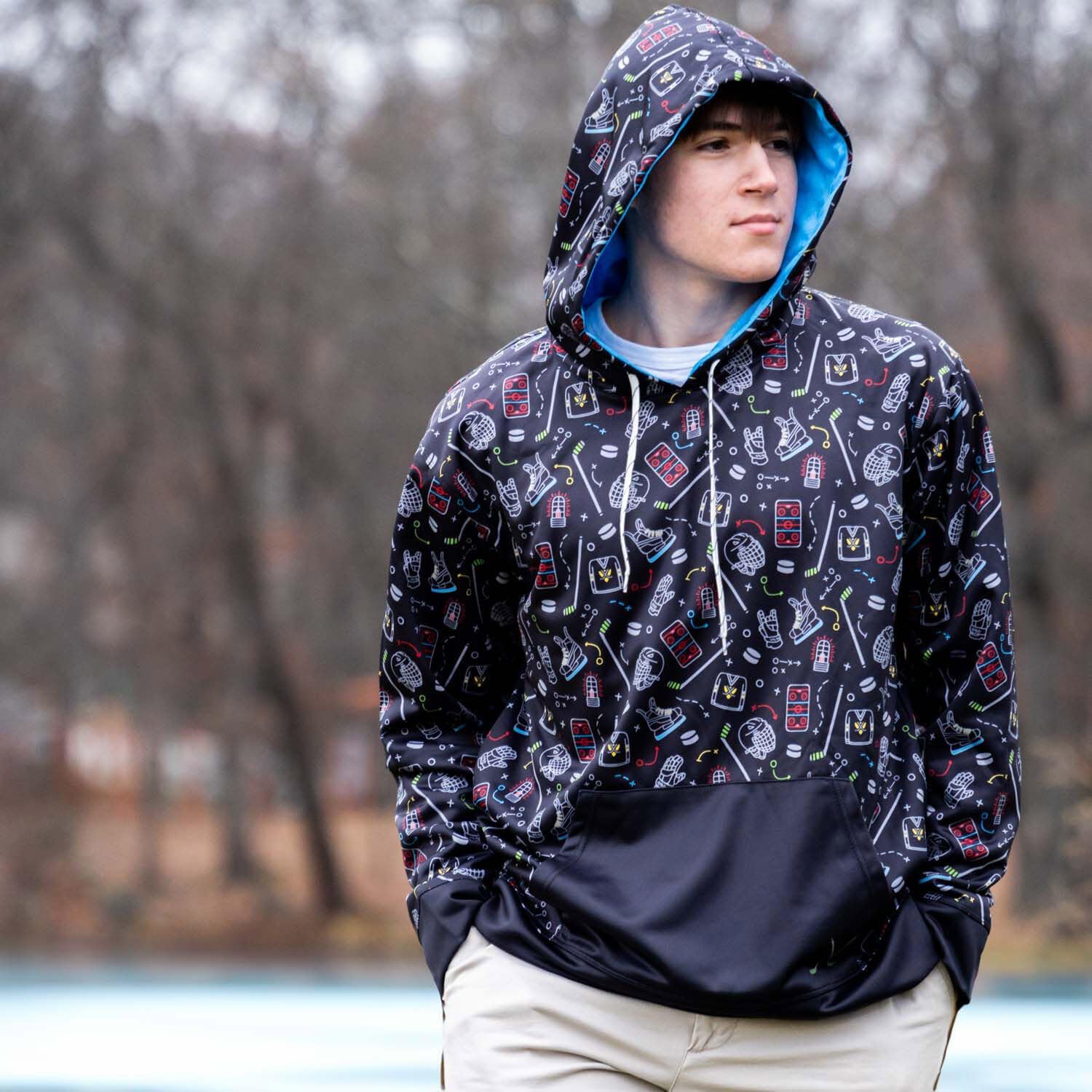 ChalkTalkSPORTS Hockey Hooded Performance Sweatshirts | Hockey Gameday Hoodies | Youth & Adult Sizes - Image 6