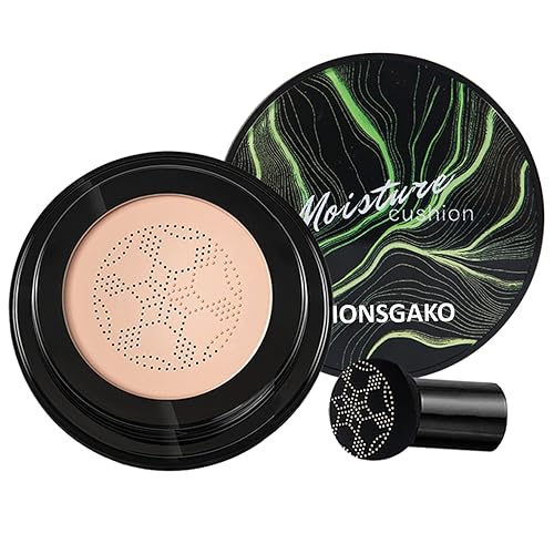 Cojín de aire para cabeza de hongo, crema CC, base líquida de cobertura completa, corrector hidratante de larga duración para maquillaje facial
