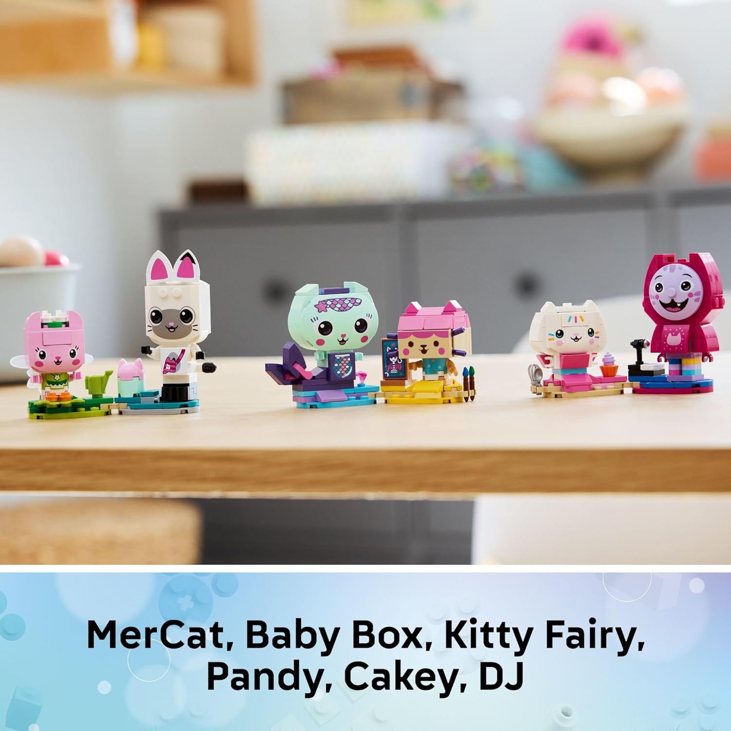 LEGO Gabby’s Dollhouse Gabby’s Brick-Built Cat Friends Building Toy for Girls & Boys - Pretend Play Set W/6 Animal Toy Figures for Kids, Ages 6+ - Gift Idea for Birthdays - 11215