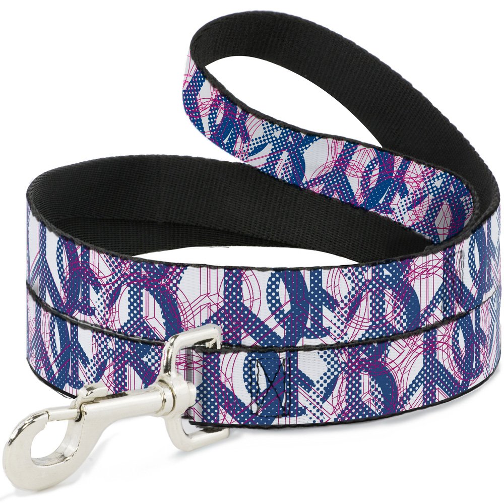 Laisse chien Peace Mixte Buckle Down pour balades colorees en ville