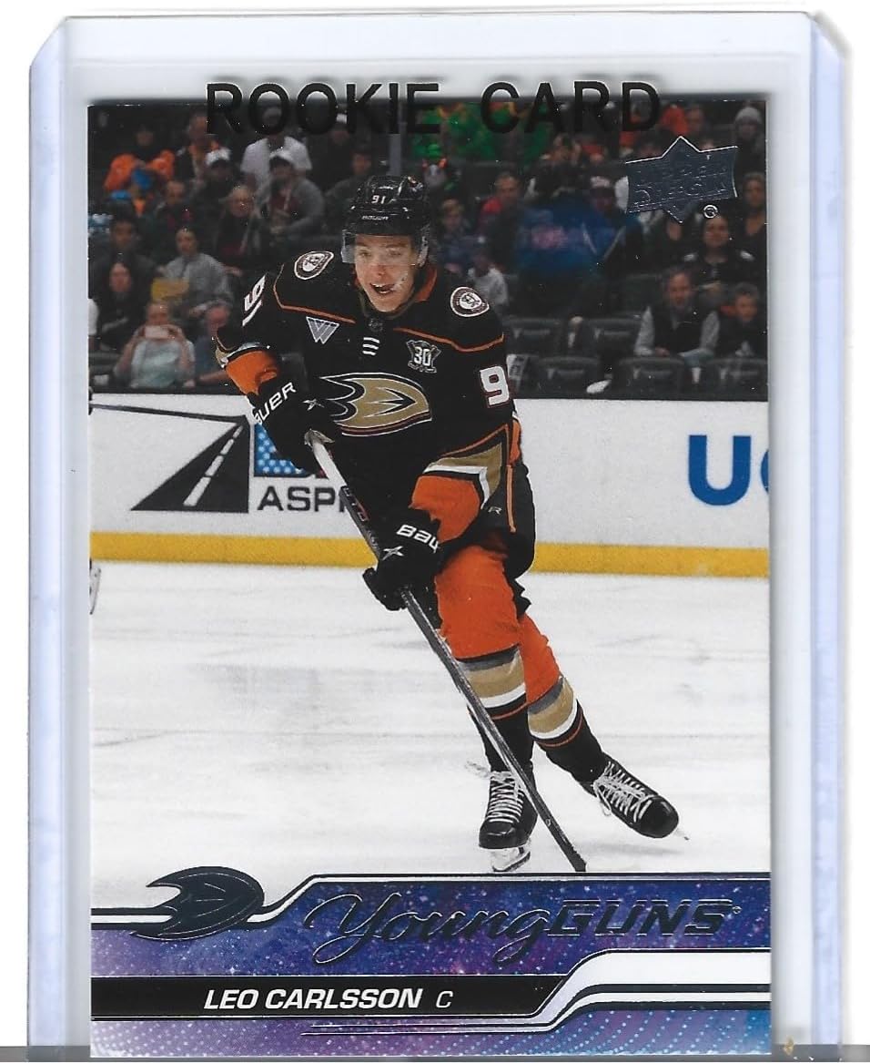 MINT 2023-04 YOUNG GUNS LEO CARLSSON HOCKEY ROOKIE CARD UPPER DECK SERIES 2 FUTURE STAR FRESH PULL