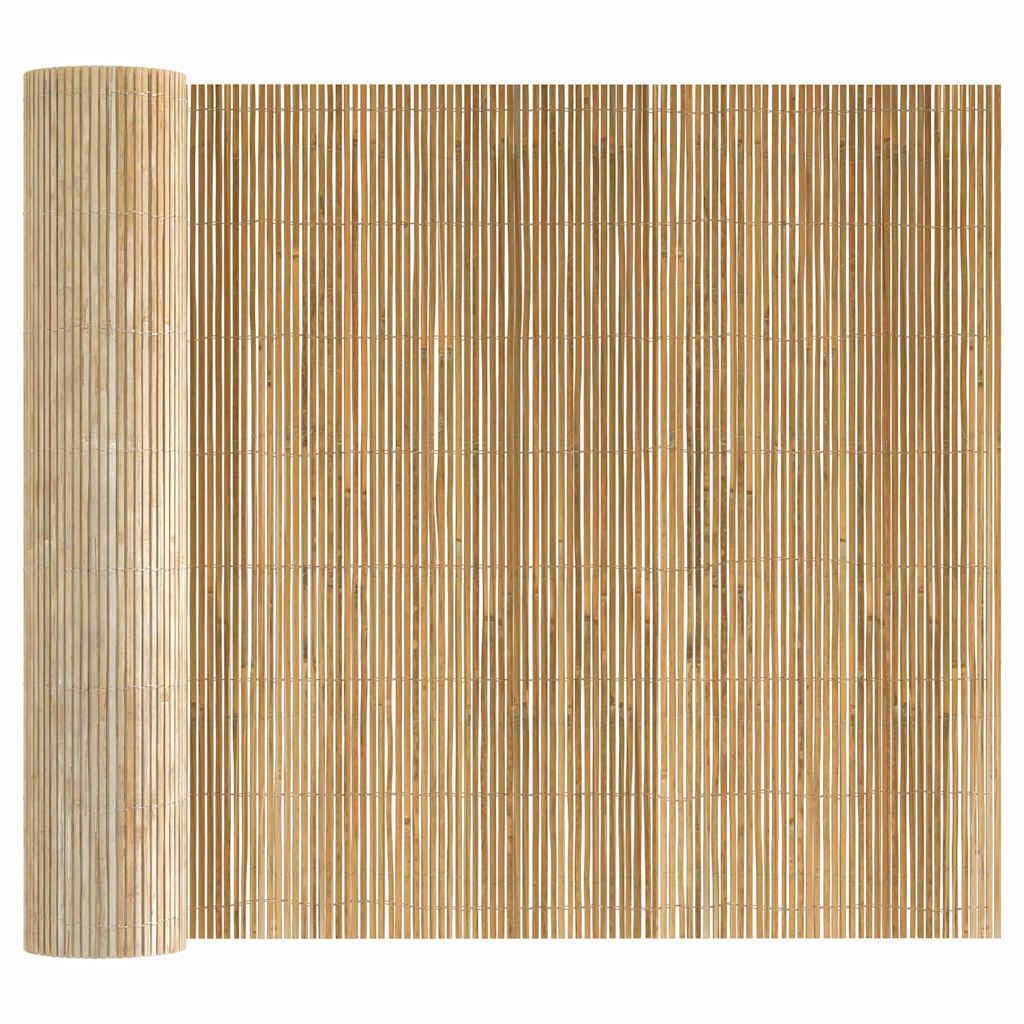 400 x 150 cm Natural Bamboo Garden Fence Roll Privacy Screen for Outdoor Patio Balcony Backyard Sichtschutz Gartenzaun Element Robusta & Weather-Resistant