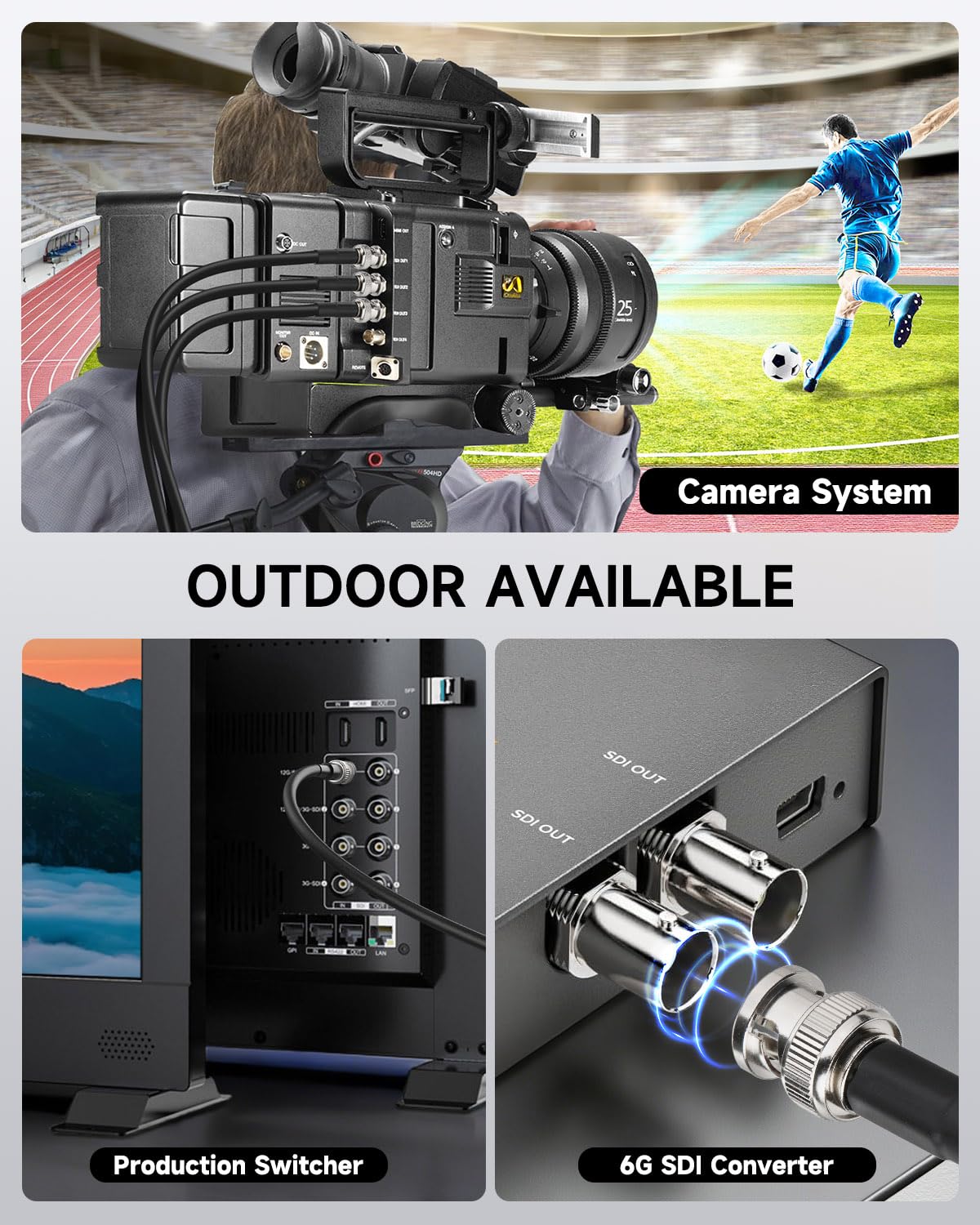 Superbat Cavo SDI 3G/6G/12G 1m Cavo Audio Digitale BNC Maschio a Maschio Belden 1694A 75 Ohm Nero per Telecamere e Attrezzature Video, Supporta HD-SDI/3G-SDI/4K/8K(1 pezzo)