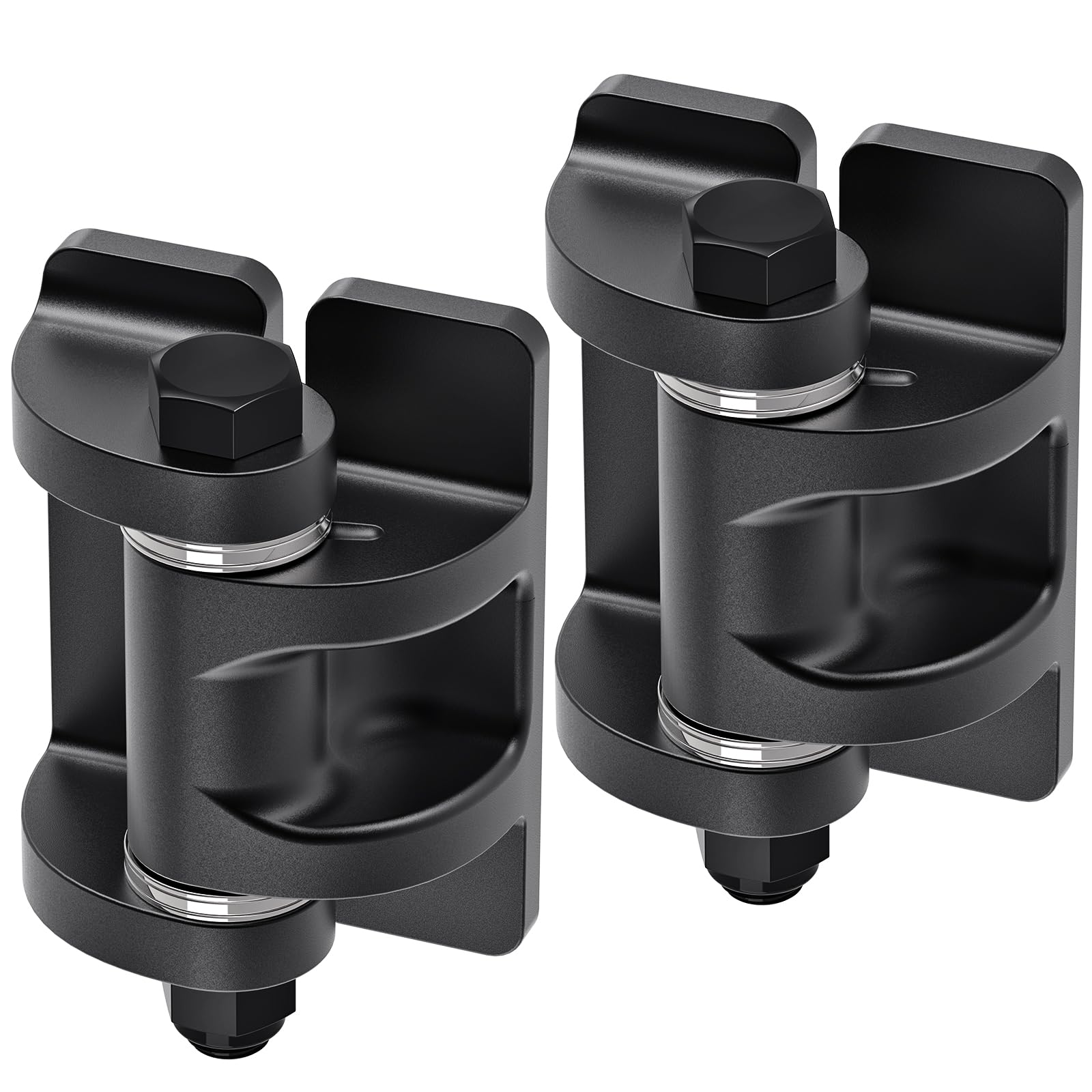 Lifeswel Heavy Duty Weld On Gate Hinges, Steel Hinges with Spacer Bearing & Oxide Coated, Removable Bolts for Metal Swing Doors, Driveways & Farm Gates