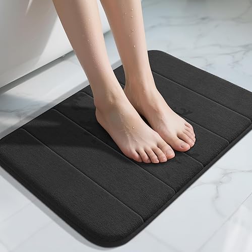 Yimobra Memory Foam Bath Mat, Super Soft Absorbent Bathroom Rug