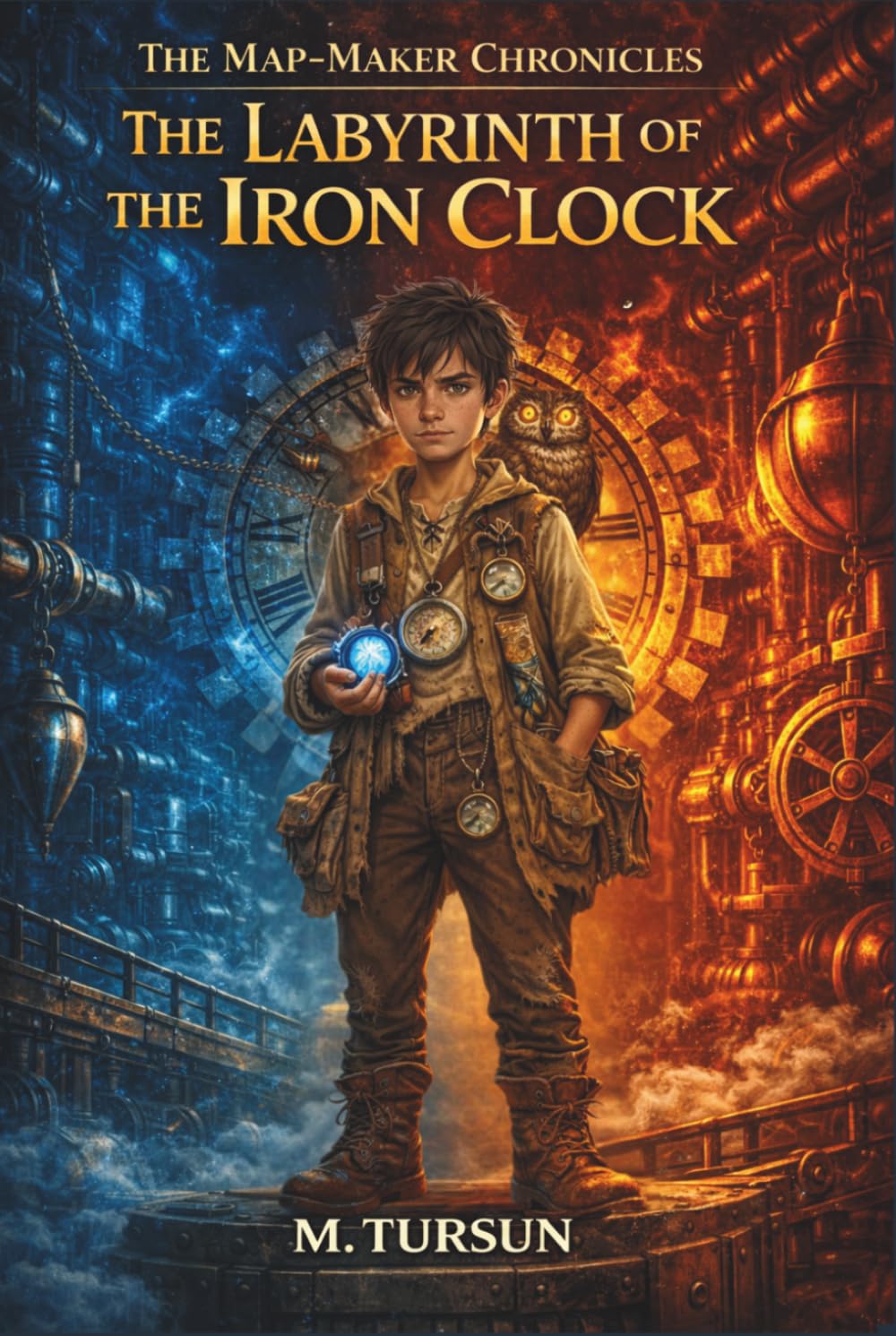 The Labyrinth of the Iron Clock: A Middle Grade Fantasy Adventure Book for Boys About Discipline, Perseverance, and Growth (The Map-Maker Chronicles)