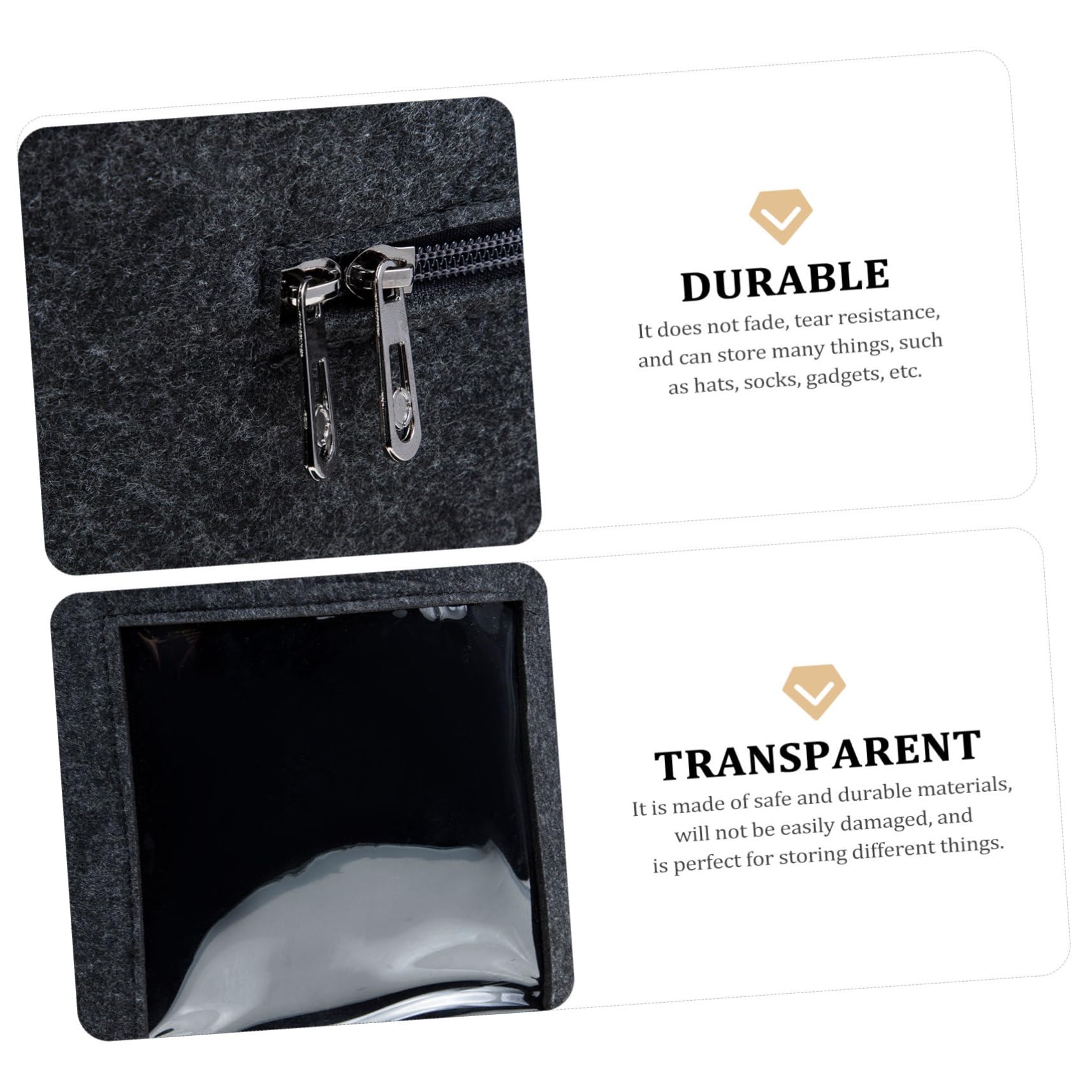 OHPHCALL Sleek Hat Travel Case Large Hat Organizer Box Sock Case Household Hat Storage Underwear Organizer Multifunctional Storage Box