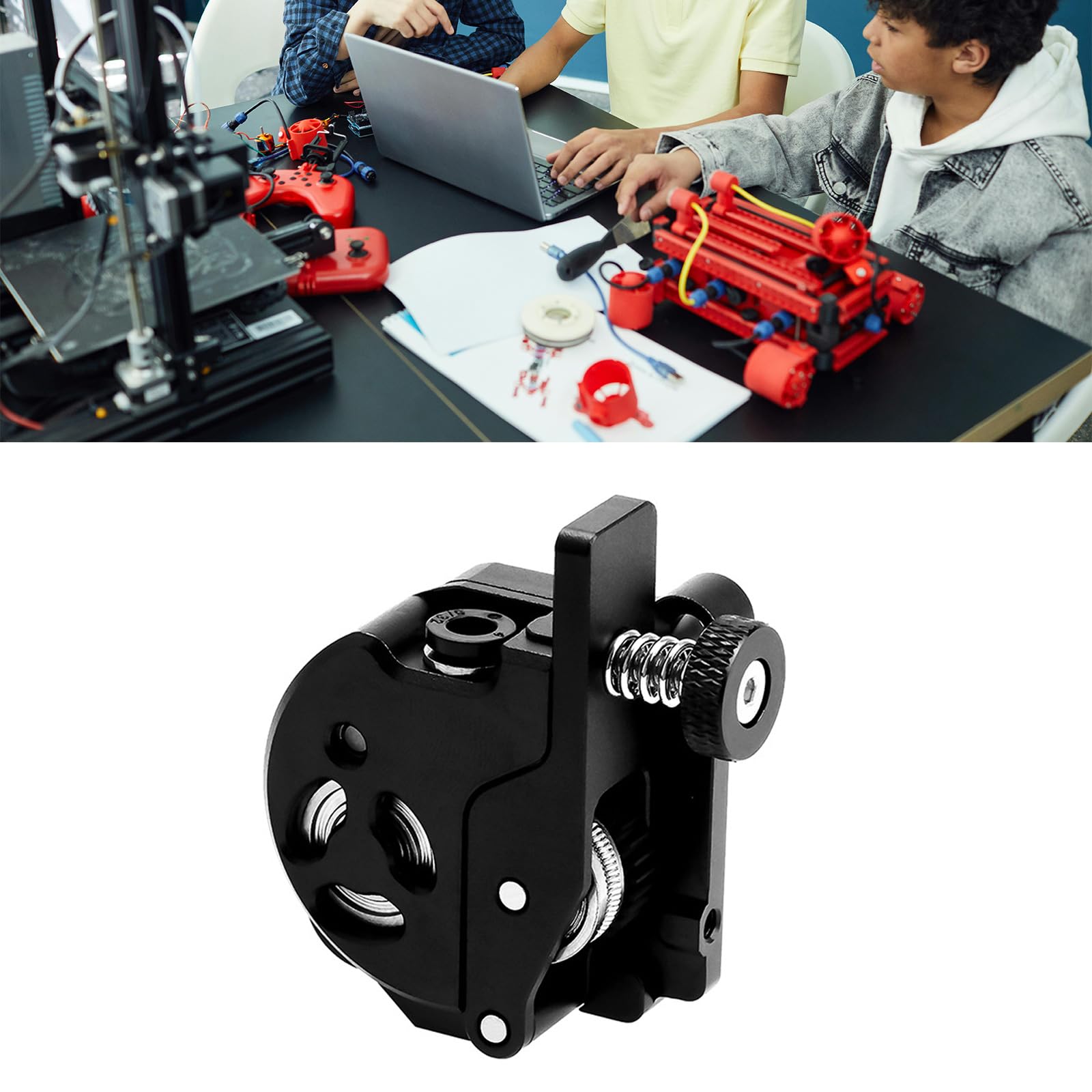 Precisions Double Gear Printer Extruder All Metal Construction for Models Reduced Clogging Long Lifes for Metal Direct Drive Extruder