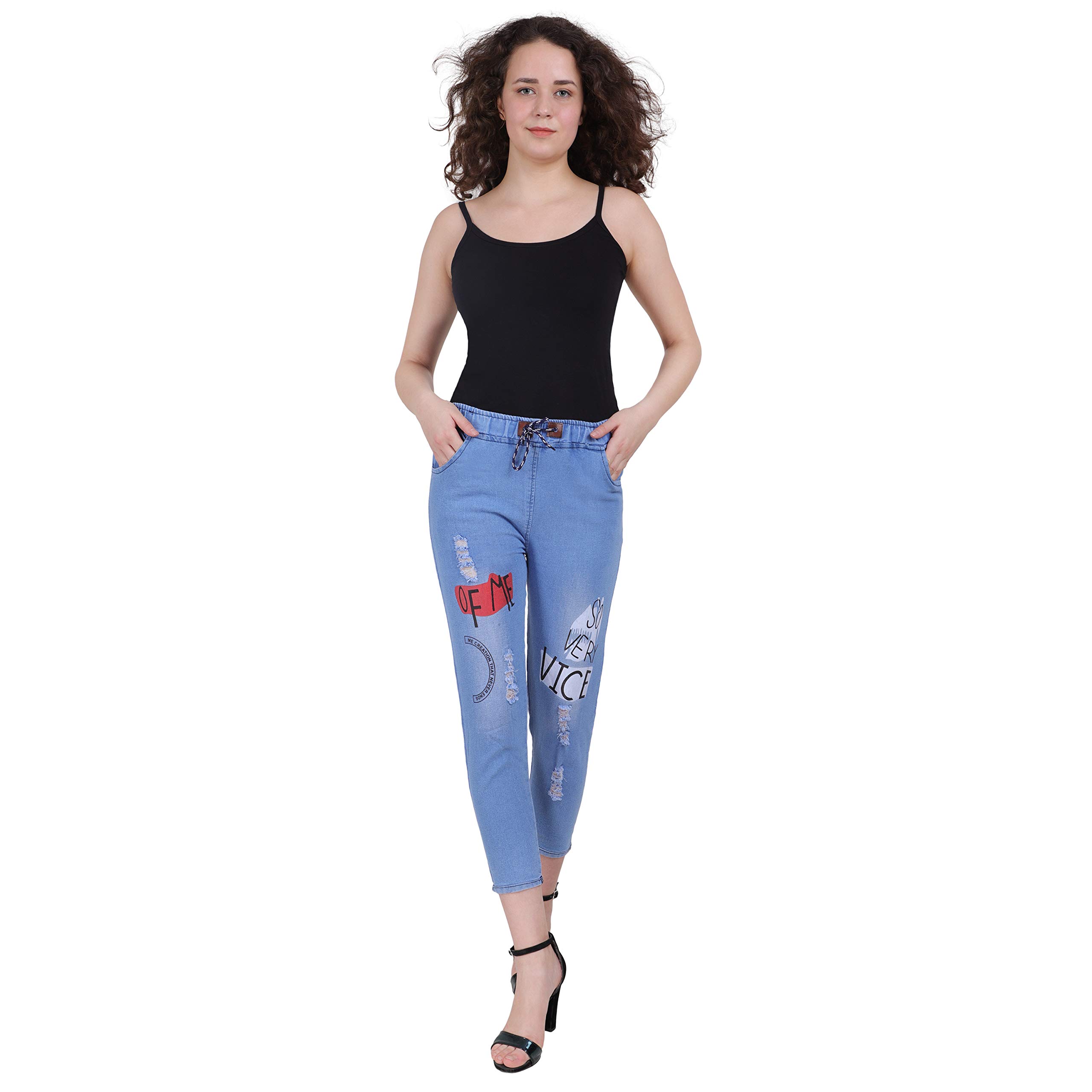 GenericDenim Lycra Women's Slim fit Jennings - Light Blue