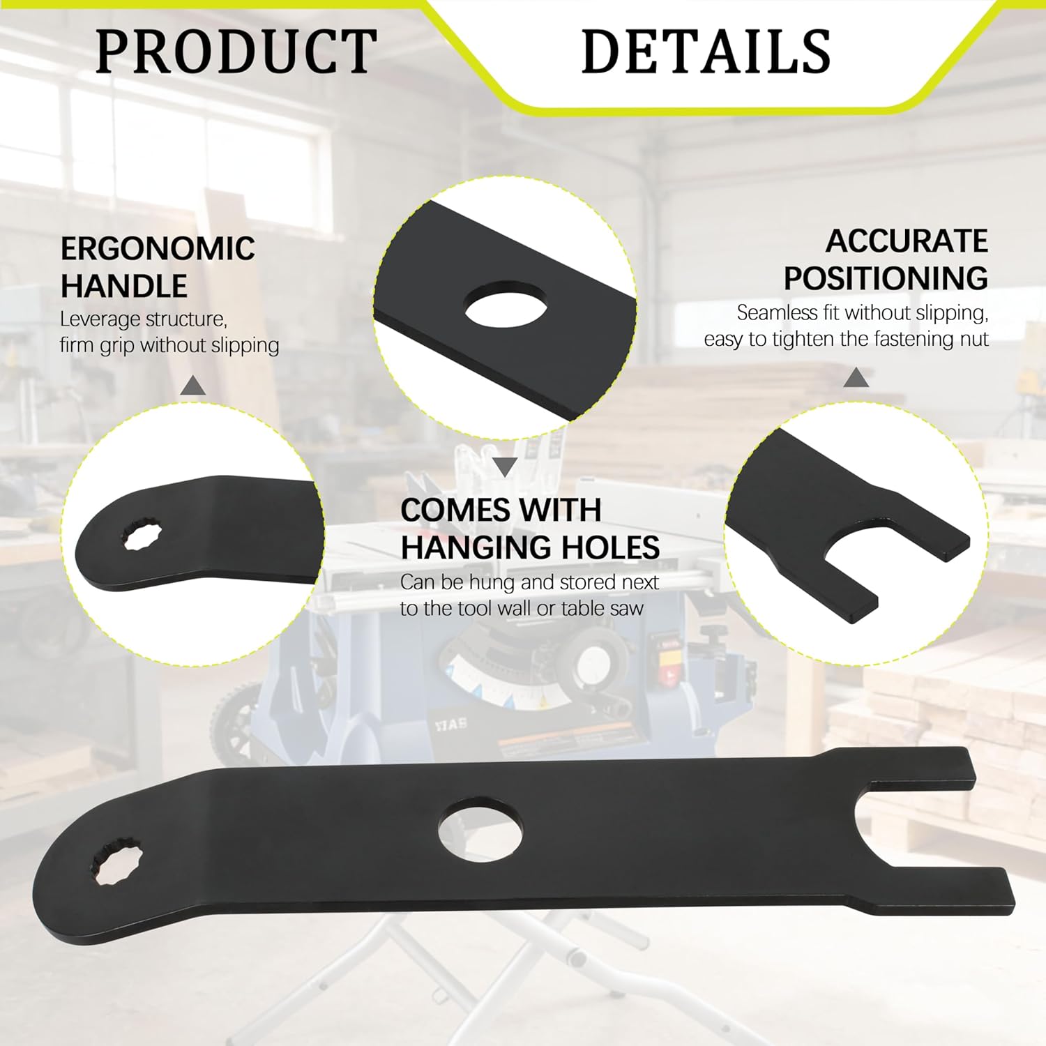 Table Saw Wrench 089240020104 0134010331 for Ridgid Table Saw R4513 R45171 R45171NS R45171T,Blade Wrench Compatible with Ryobi Table Saws BTS21 BTS21 BTS16 BTS211 RTS31 (Set of 2)