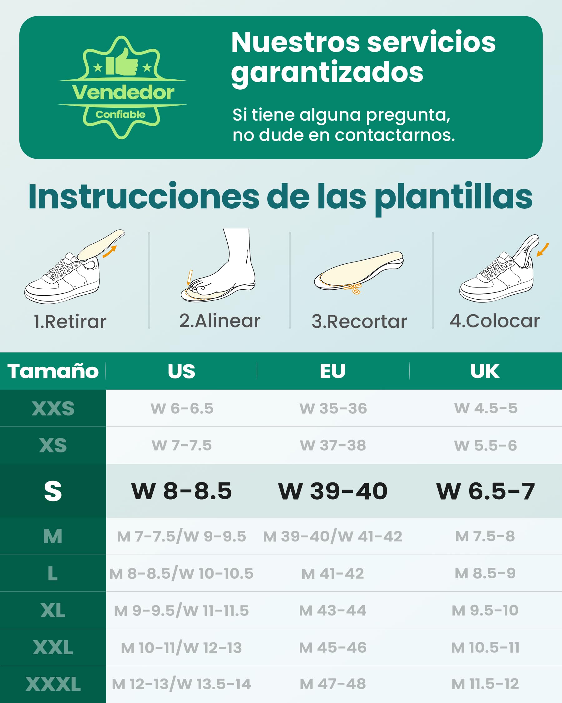 Plantillas ortopédicas QBK, plantillas de soporte de arco para tendinitis de Aquiles, soporte de arco para fascitis Plantar, pie plano, sobrepronación S