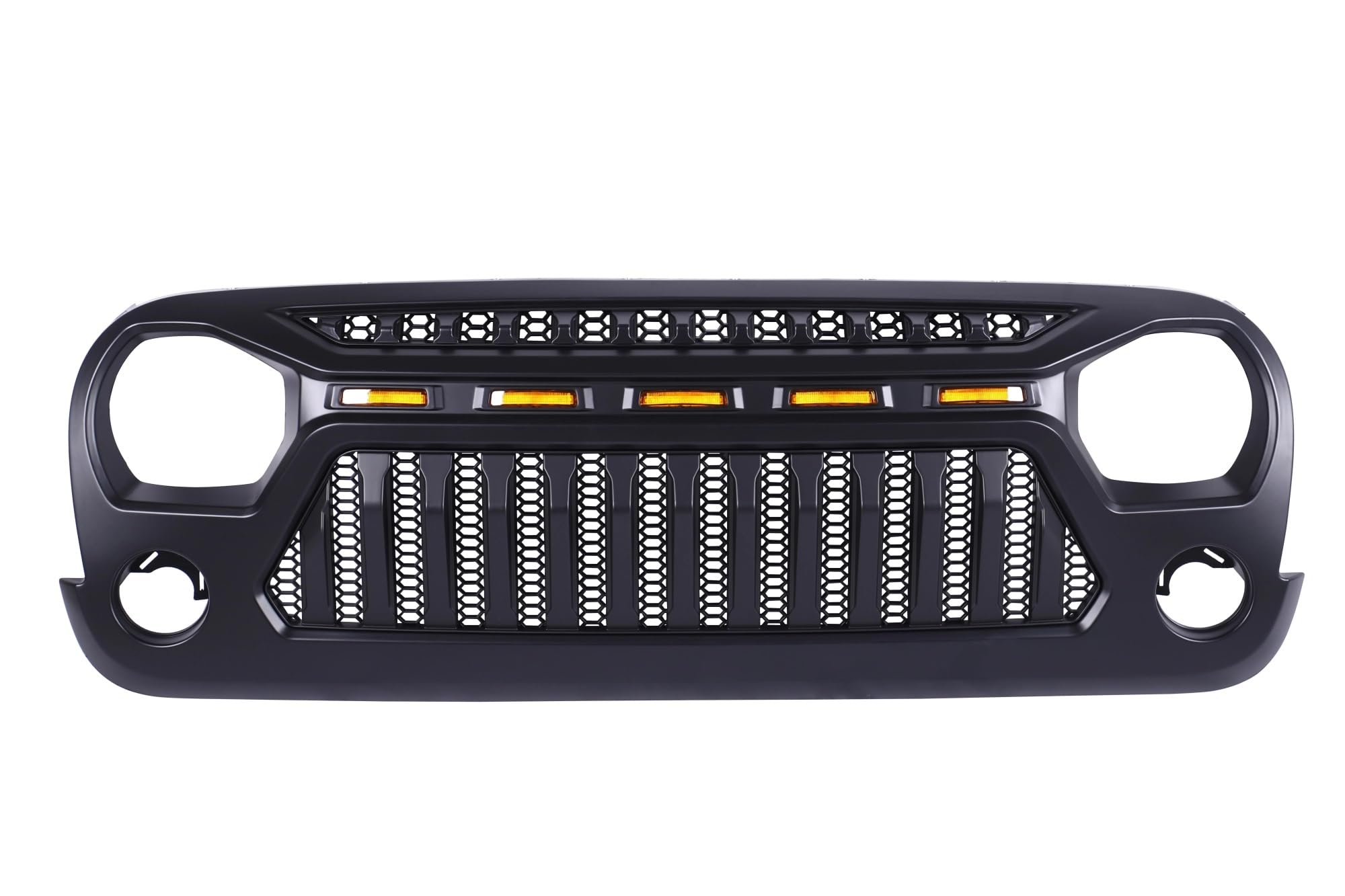 Inserts de capot avant noir mat pour équiper votre Jeep Wrangler lors des sorties tout-terrain