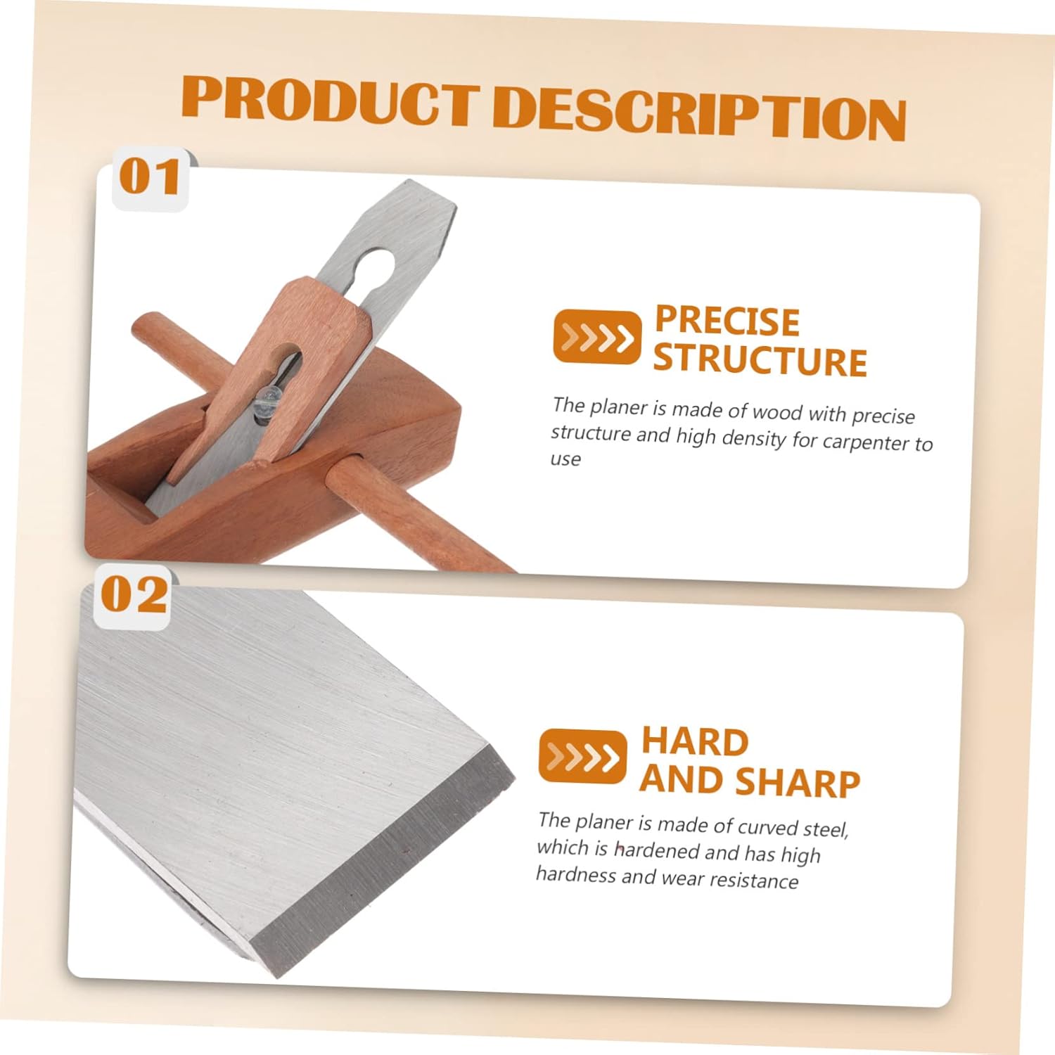 Uonlytech Handheld Wooden Planer Tool for DIY Woodworking Precision Carpenter Hand Plane Polishing Function for Woodcraft and Sculpting Projects