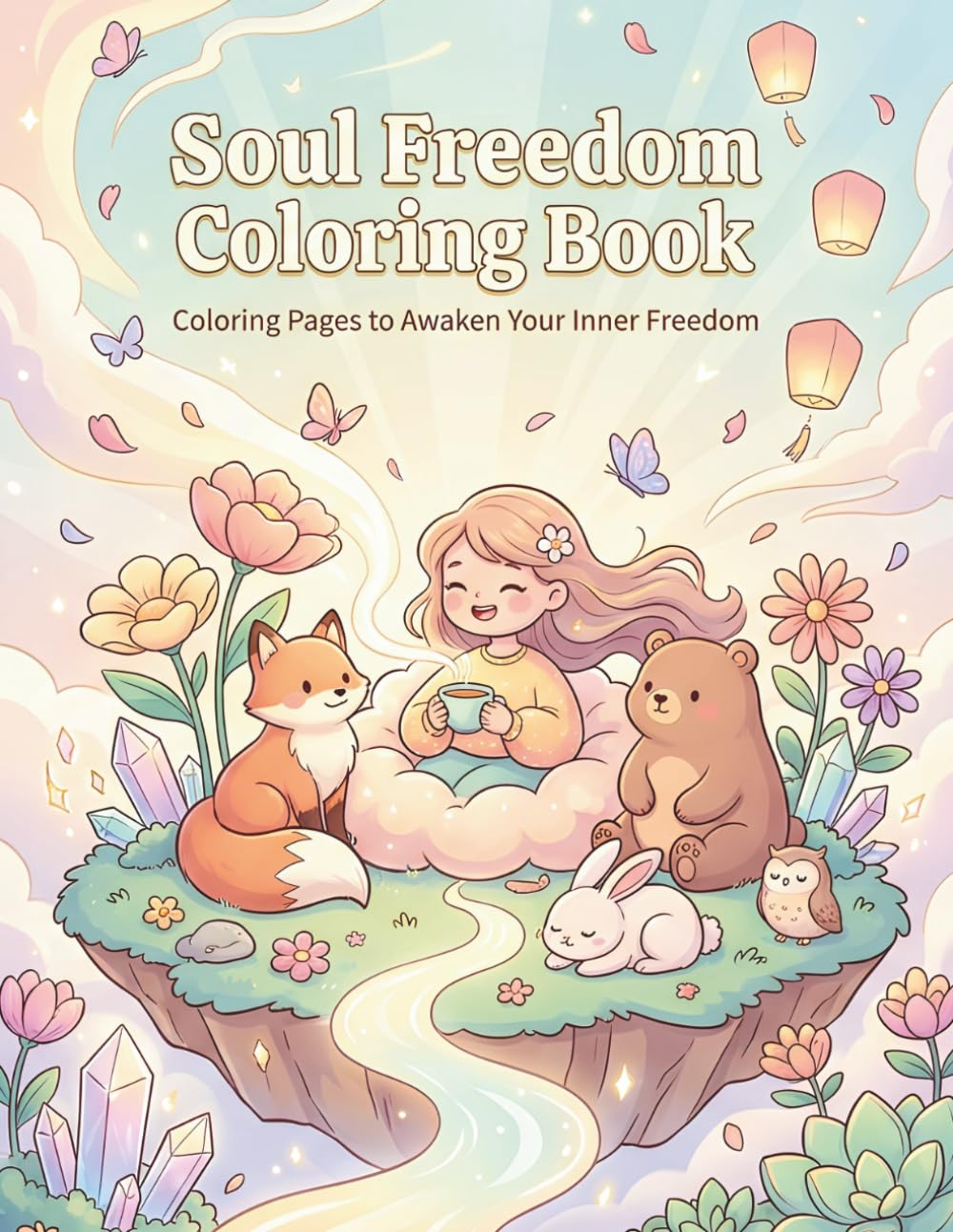 Soul Freedom Coloring Book: Cute & Relaxing Pages for Stress Relief and Calm