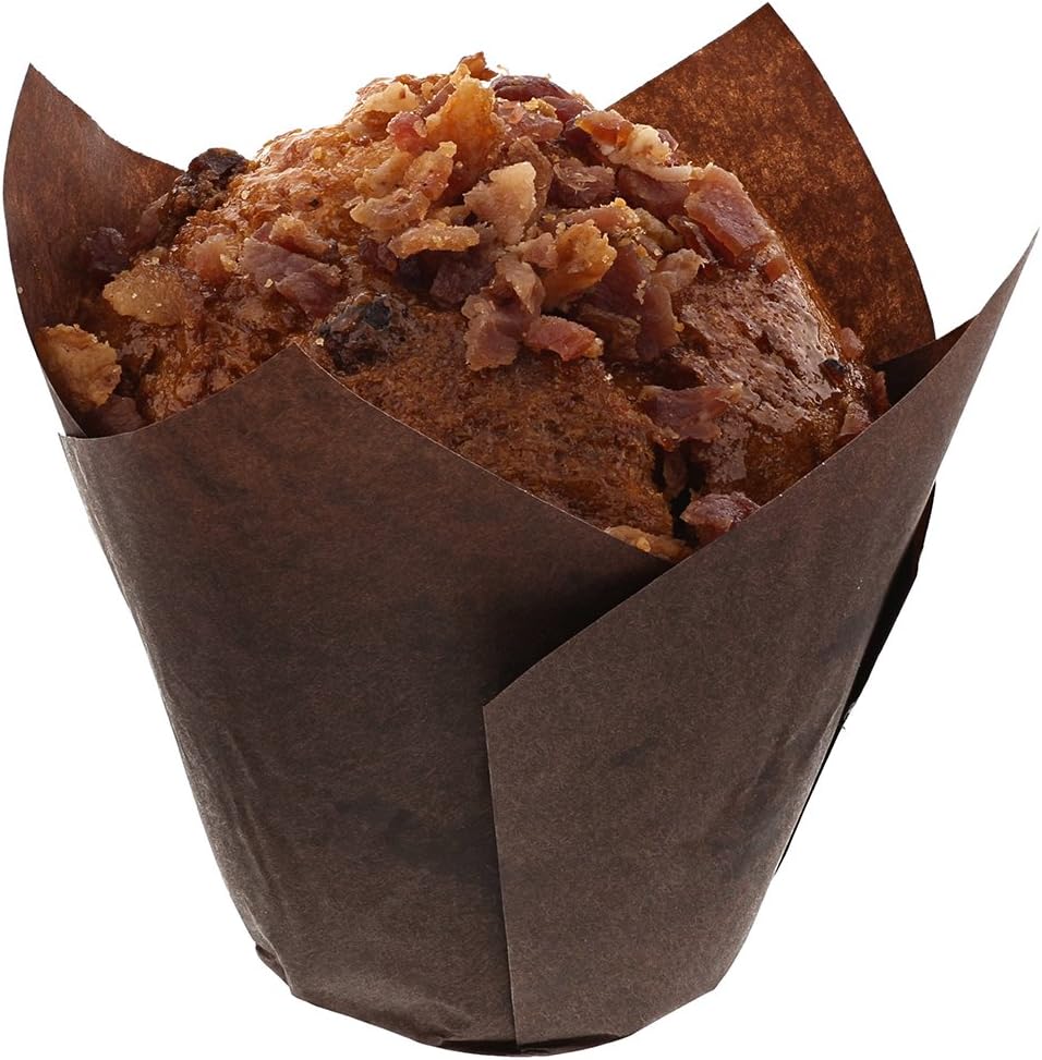 Royal Brown Tulip Style Baking Cups, Medium Case of 2000