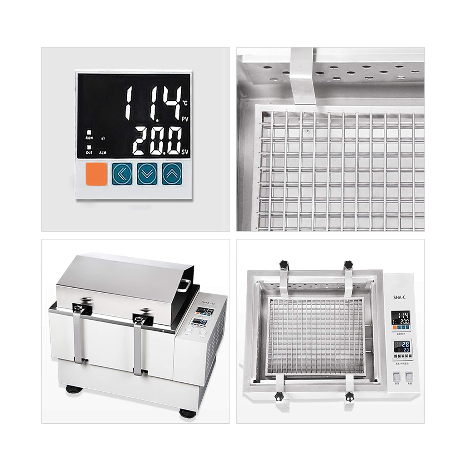 YUCHENGTECH Digital Water Bath Thermostatic Oscillator Digital Lab Water Bath Oscillator Reciprocating Timing
