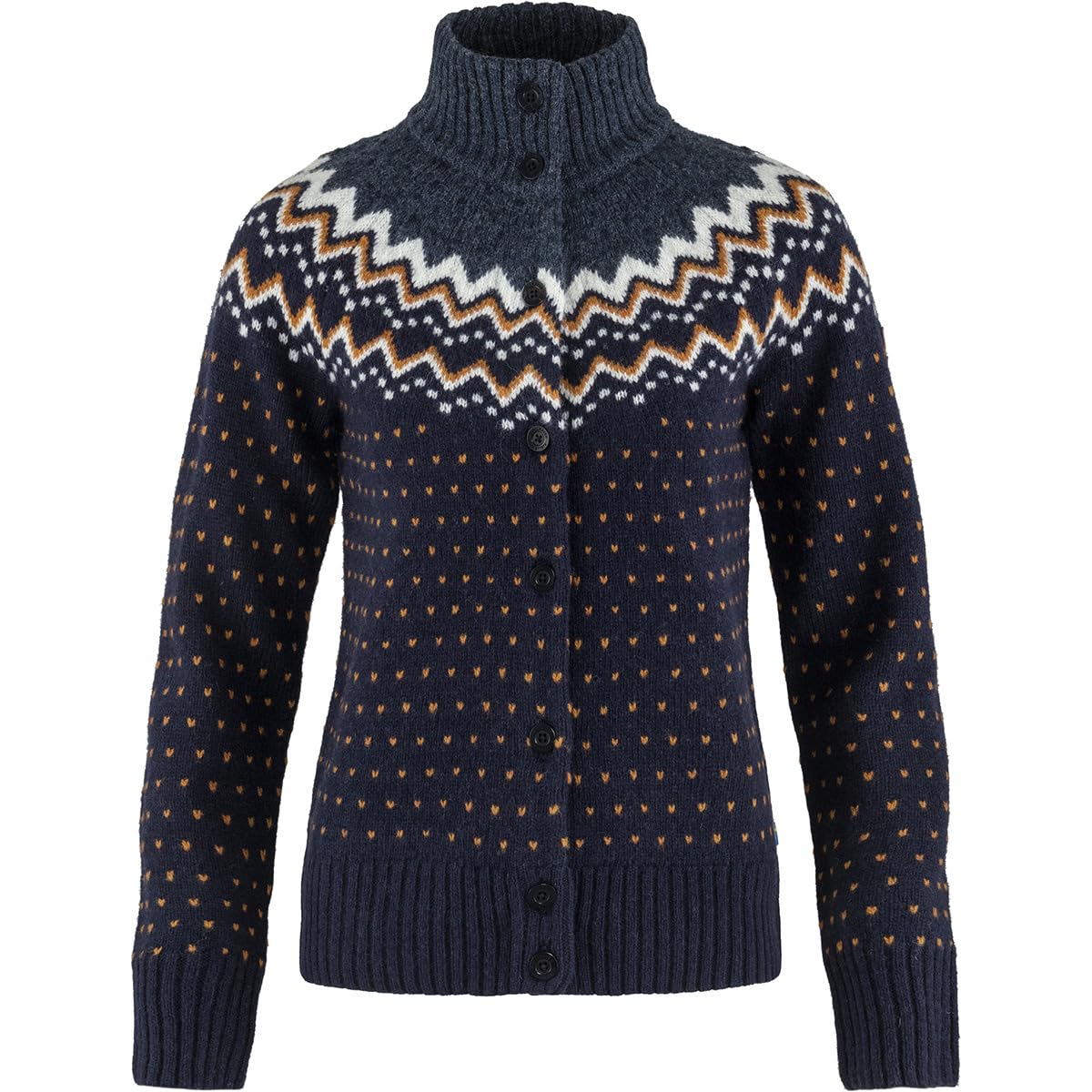 Fjällräven F84148-555 Övik Knit Cardigan, Women, Dark Navy, L