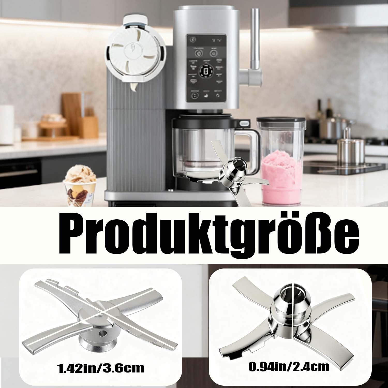 Lama di ricambio per gelatiere Ninja Creami serie NC700, lama di ricambio per Ninja Creami NC700 NC701 NC701Q
