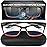 Benicci Stylish Blue Light Blocking Glasses for Women or Men - Ease Computer and Digital Eye Strain, Dry Eyes, Headaches and Blurry - Black Gradient Red