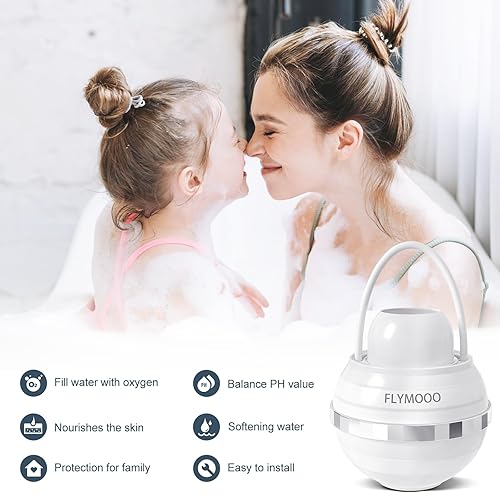 Miniatura 6 de Filtro de agua de baño para grifo de bañera, filtro de agua de bañera de 8 etapas que reduce los contaminantes para una piel más suave y tersa,